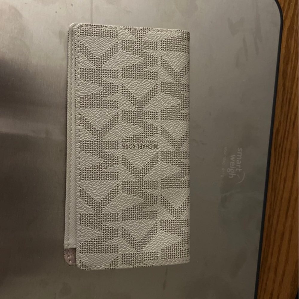 Michael kors check book holder